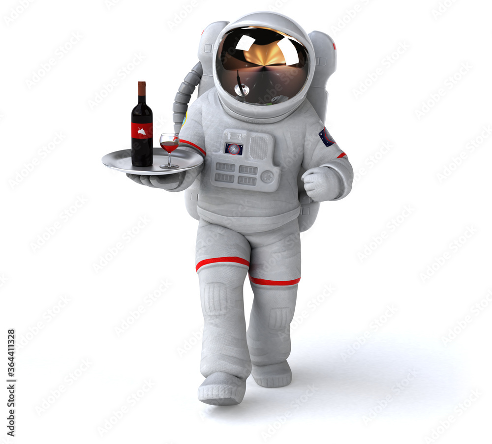 Fun astronaut - 3D Illustration Fun astronaut - 3D Illustration