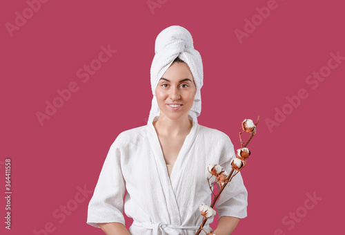 Beautiful young woman with ...
