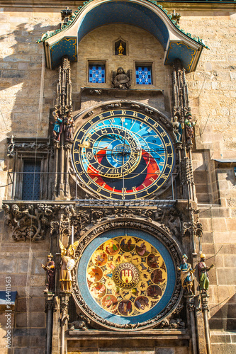 The Prague Astronomical Clock, or Prague Orloj, is a medieval astronomical clock located in Prague, the capital of the Czech Republic. The clock was first installed in 1410, making it the third-oldest