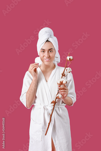 Beautiful young woman with ...
