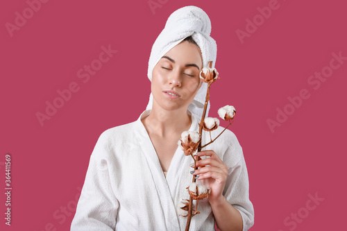 Beautiful young woman with ...