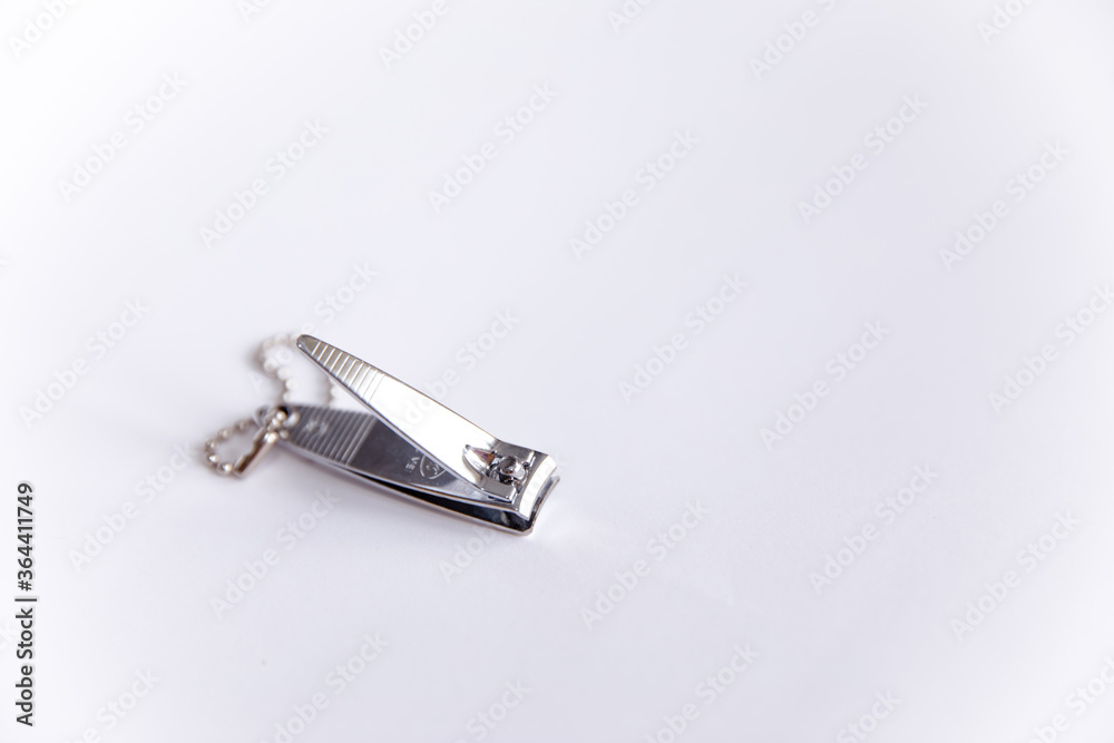 Nail clipper made with stainless steel isolated on white background. Nail clipper made with stainless steel isolated on white background.