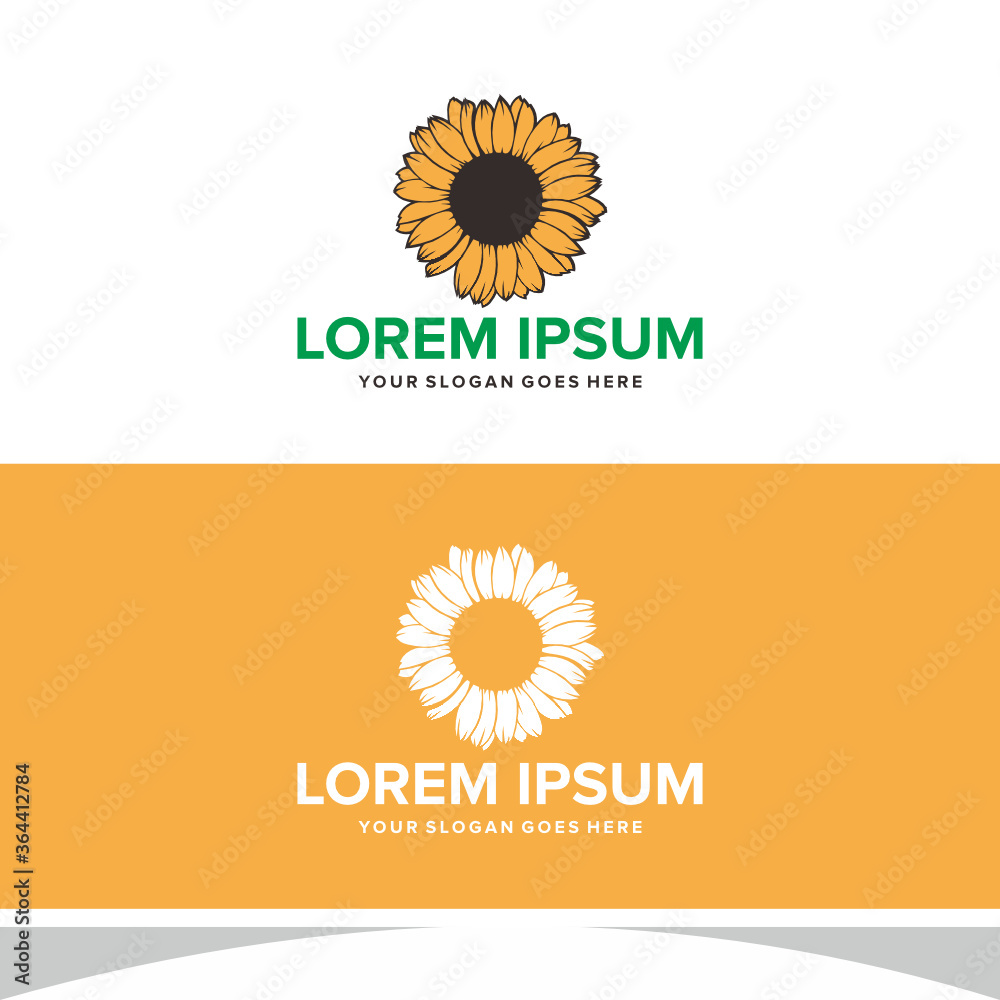 Fototapeta premium The Best Sunflower Logo Images