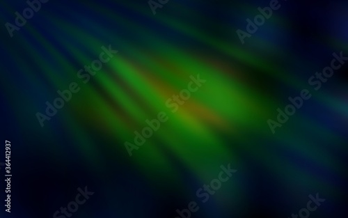 Dark Green, Yellow vector background with straight lines. Colorful shining illustration with lines on abstract template. Best design for your ad, poster, banner.