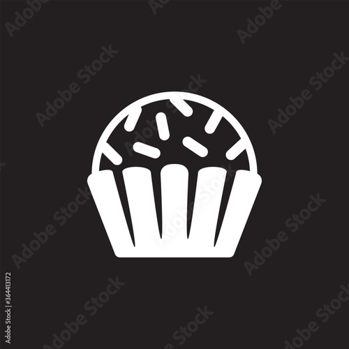 Brigadeiro icon vector. Brazilian sweet brigadier design illustration.