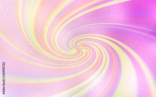 Light Pink, Yellow vector layout with bent lines. A sample with colorful lines, shapes. Colorful wave pattern for your design.