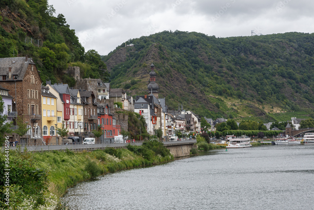 Blick auf Cochem an der Mosel, Rheinland-Pfalz, Deutschland