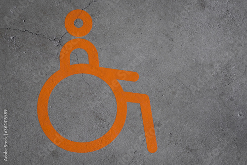 Εκτύπωση καμβά modern handicaped acces sign