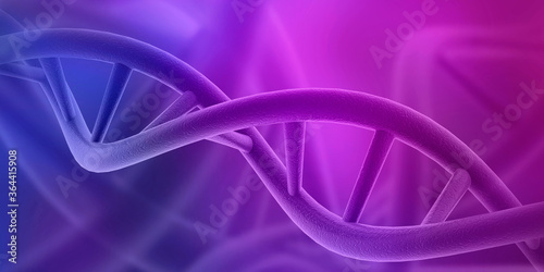 3d render of dna structure, abstract background