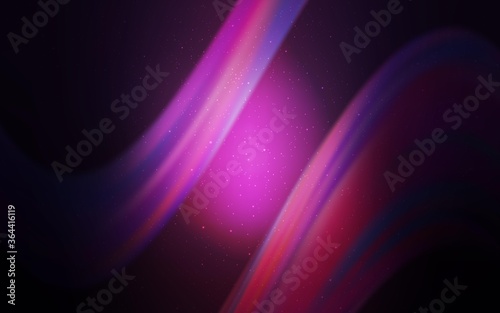 Dark Pink vector pattern with night sky stars. Modern abstract illustration with Big Dipper stars. Pattern for astrology websites.