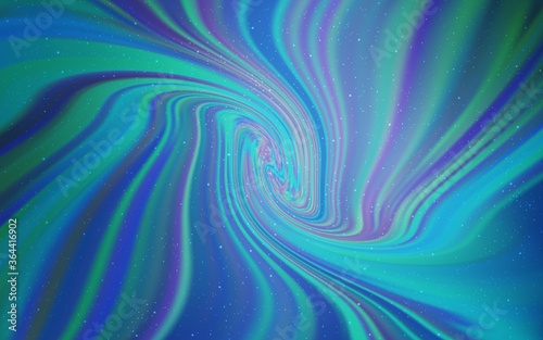 Light BLUE vector background with astronomical stars. Blurred decorative design in simple style with galaxy stars. Best design for your ad, poster, banner.