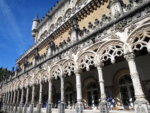 Corridor of the Bussaco Palace Hotel (Palácio Hotel do Buçaco) locate in Bussaco Forest, PORTUGAL