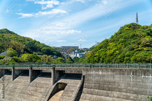 長崎市西山ダム（西山高部水源池）筐体 長崎市の風景