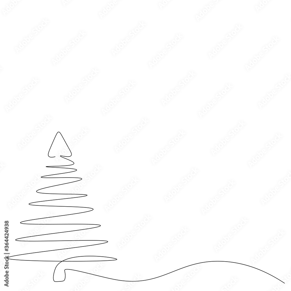 Fototapeta premium Christmas tree background. Vector illustration
