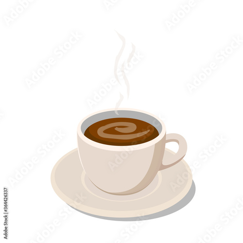Coffee cup vector on white background. wallpaper. logo design.