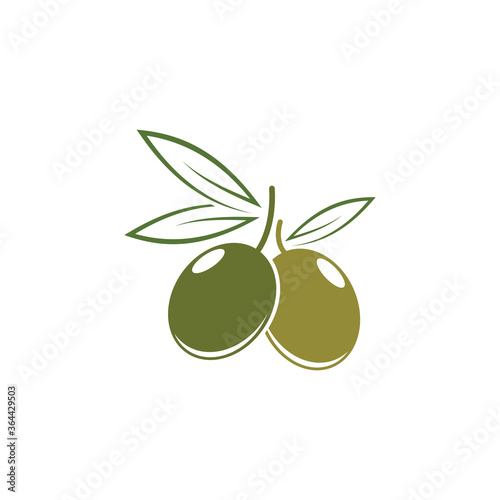 Olive logo template vector icon illustration