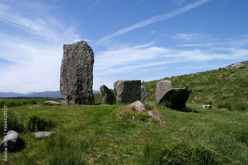 Uragh Stone Circle at Lough Inchiquin near Kenmare Ireland Uragh Stone Circle at Lough Inchiquin near Kenmare Ireland