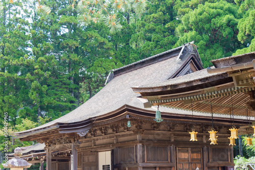 Kongobuji Temple in Koya, Wakayama, Japan. Mount Koya is UNESCO World Heritage Site- Sacred Sites and Pilgrimage Routes in the Kii Mountain Range. © beibaoke
