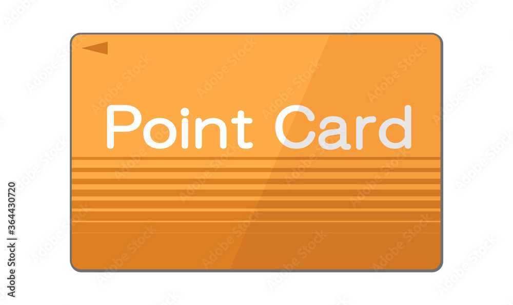 オレンジ色のポイントカードのイラスト Stock Vector Adobe Stock