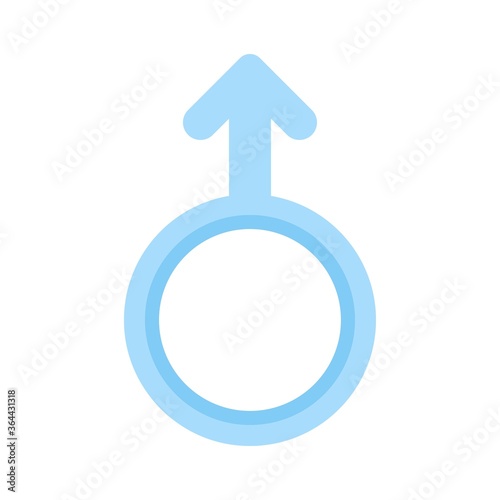 baby shower related male or boy gender sign vector in flat style,