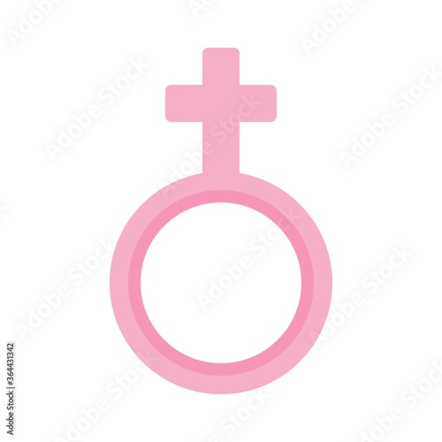 baby shower related female or girl gender sign vector in flat style,