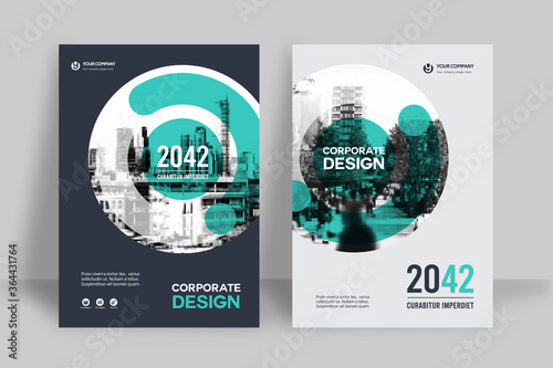 City Background Business Book Cover Design Template