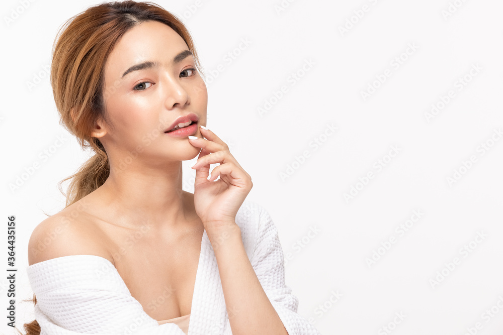 Beauty asian women portrait face with skin care healthy and skin. Beauty asian women portrait face with skin care healthy and skin.