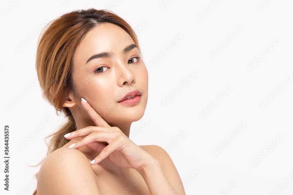 Beauty asian women portrait face with skin care healthy and skin. Beauty asian women portrait face with skin care healthy and skin.