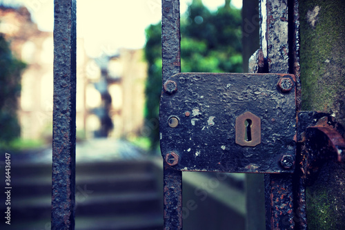 Retro vintage door and lock