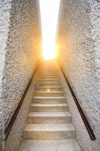 Fototapeta Naklejka Na Ścianę i Meble -  Light at the end of the stairs