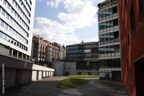 Modern building in the city of Bilbao