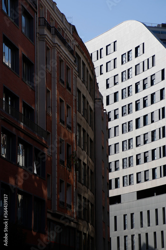Facade of a modern building in the downtown of BIlbao © Laiotz