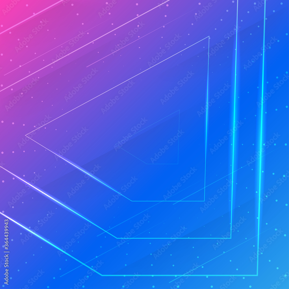 Gradient Purple blue abstract geometric background Vector.Dynamic shapes composition.Liquid color background design.