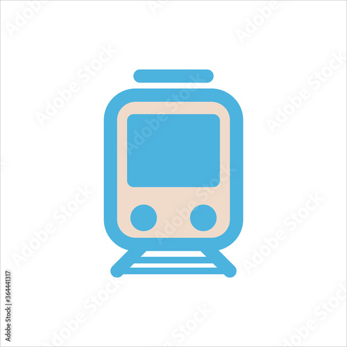 train icon flat vector logo design trendy