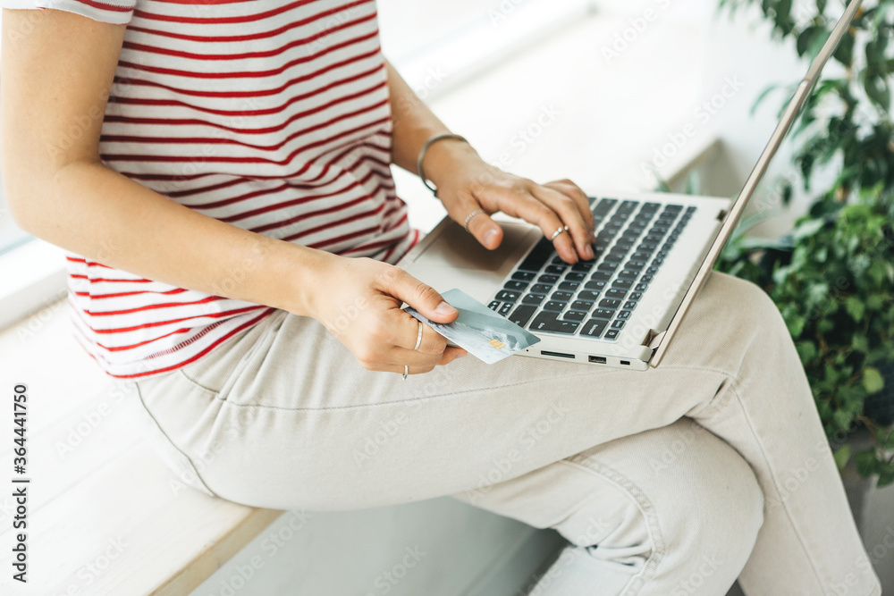 Naklejka premium Online shopping concept.
