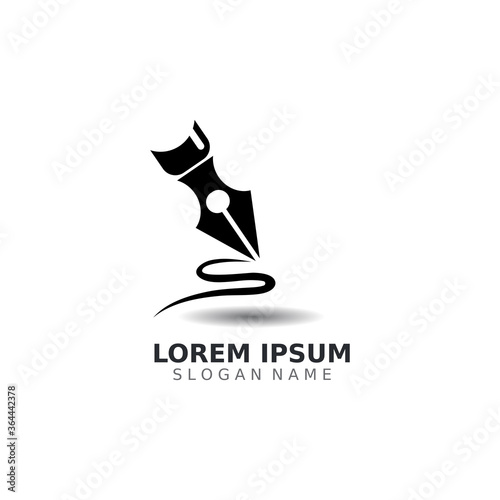 Pen logo inspiration creative concept  template unique vector design