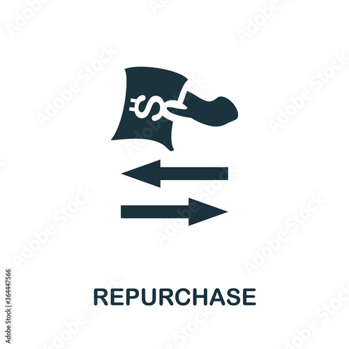 Repurchase icon. Simple element from business management collection. Creative Repurchase icon for web design, templates, infographics and more