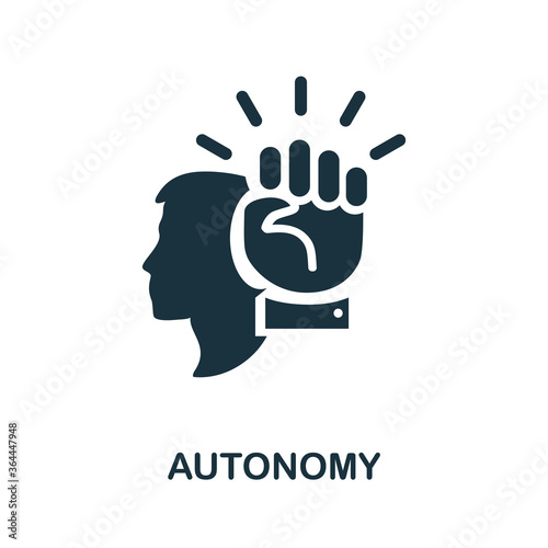 Autonomy icon. Simple element from business management collection. Creative Autonomy icon for web design, templates, infographics and more photo
