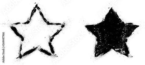 vector grunge star shape