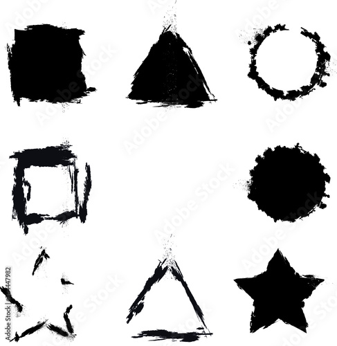 Grunge vector shapes