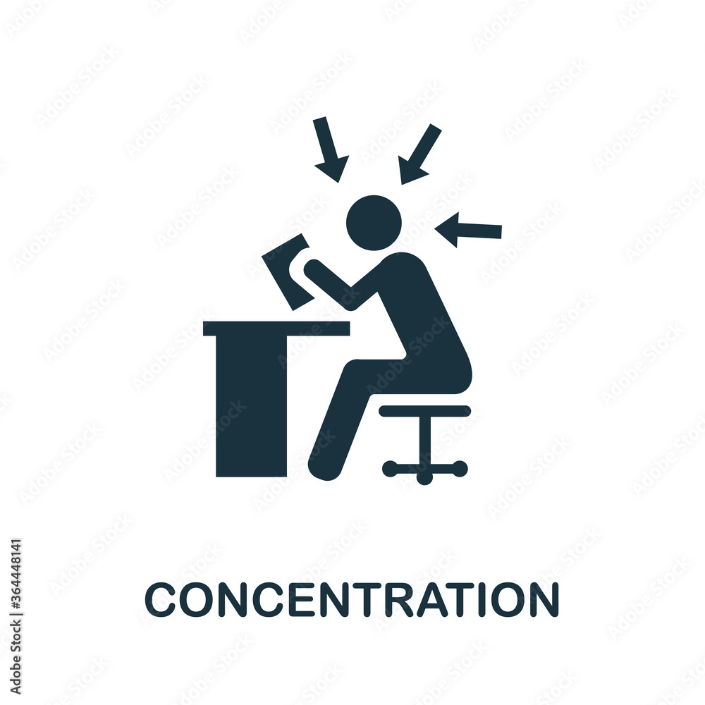 Concentration icon. Simple element from business management collection. Creative Concentration icon for web design, templates, infographics and more