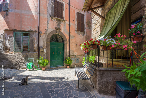 Scenic sight in the village of Civitella d'Agliano, Province of Viterbo, Lazio, Italy. photo