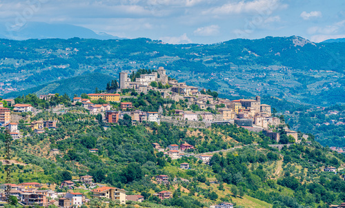 Panoramic view of Monte San Giovanni Campano, village near Frosinone, Lazio, Italy.