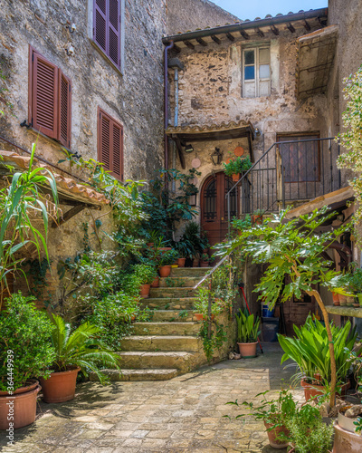 Scenic sight in the village of Castiglione in Teverina  Province of Viterbo  Lazio  Italy.