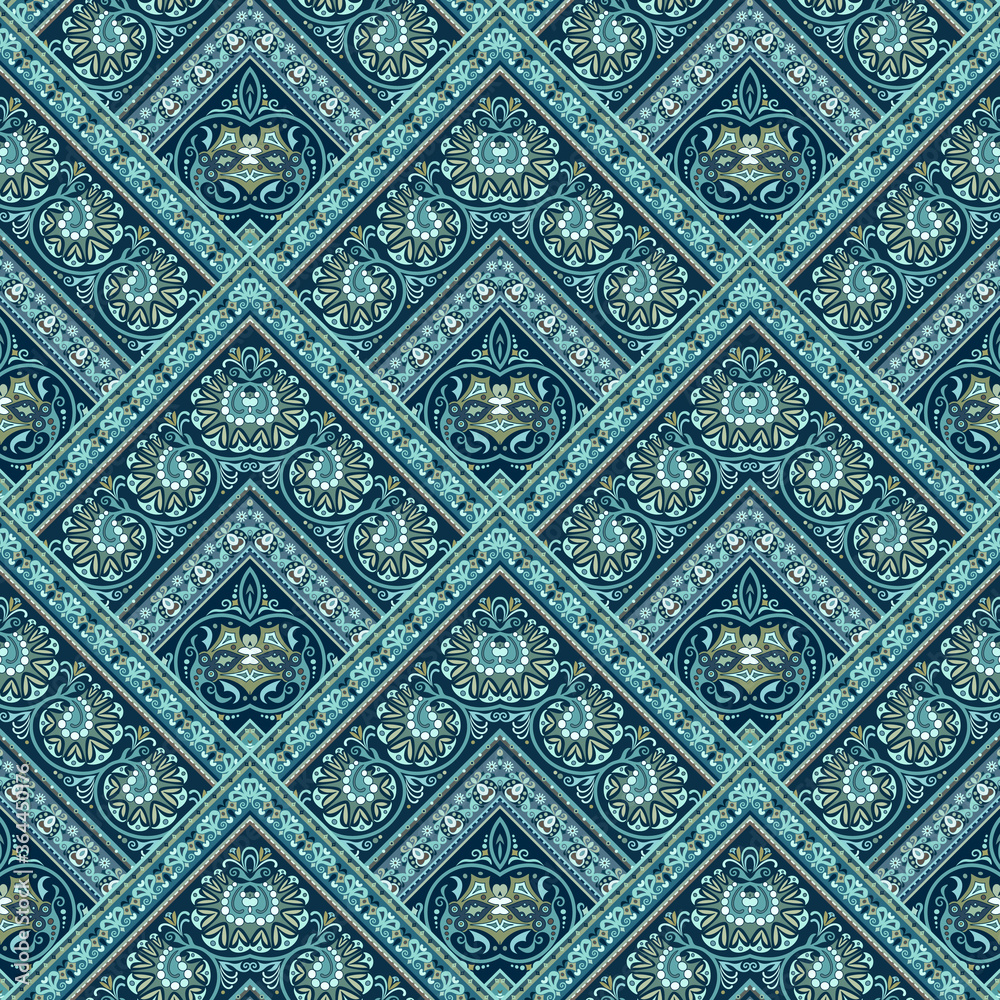 Vector nature patch pattern. Mosaic background Vector nature patch pattern. Mosaic background