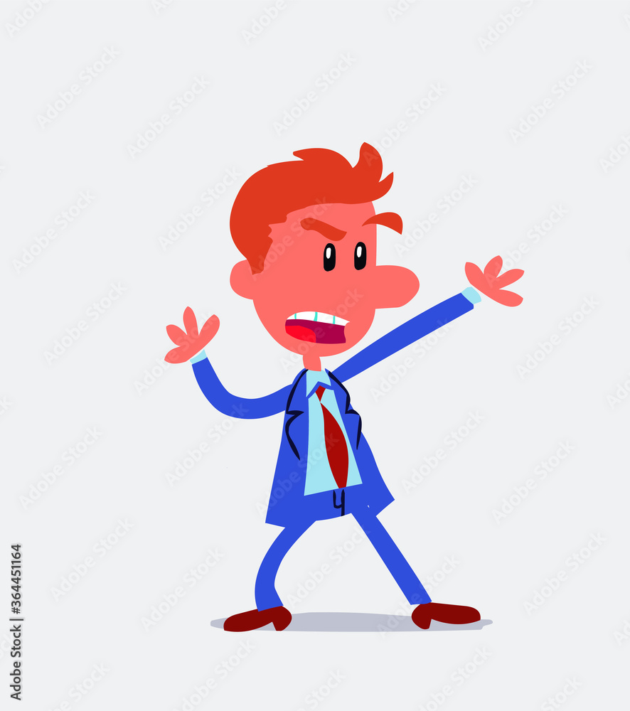 Business man arguing angry
Business man arguing angry