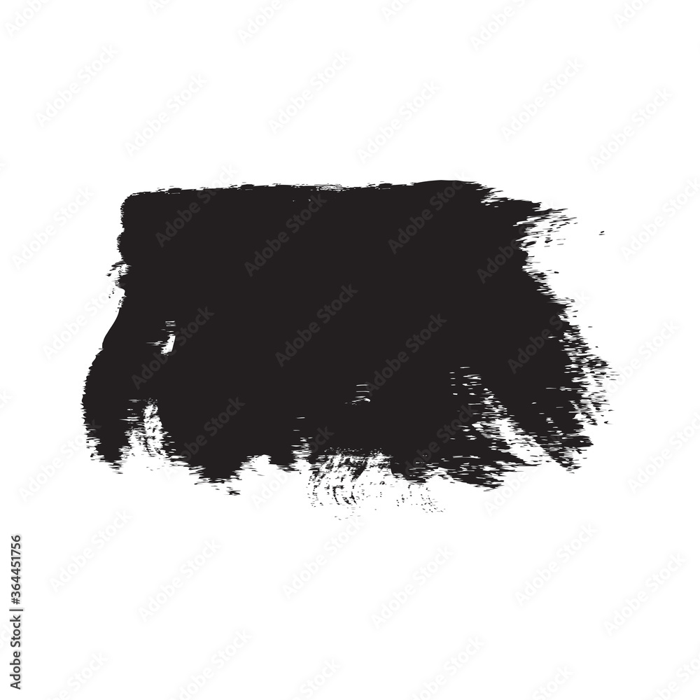 Black brush stroke isolated on white background. Trendy brush stroke for black ink paint, grunge backdrop, dirt banner, watercolor design and dirty texture. Brush stroke vector illustration Black brush stroke isolated on white background. Trendy brush stroke for black ink paint, grunge backdrop, dirt banner, watercolor design and dirty texture. Brush stroke vector illustration