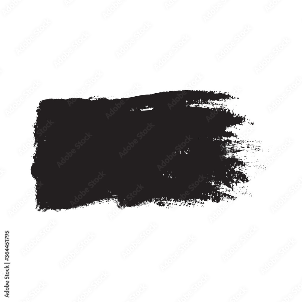 Black brush stroke isolated on white background. Trendy brush stroke for black ink paint, grunge backdrop, dirt banner, watercolor design and dirty texture. Brush stroke vector illustration Black brush stroke isolated on white background. Trendy brush stroke for black ink paint, grunge backdrop, dirt banner, watercolor design and dirty texture. Brush stroke vector illustration