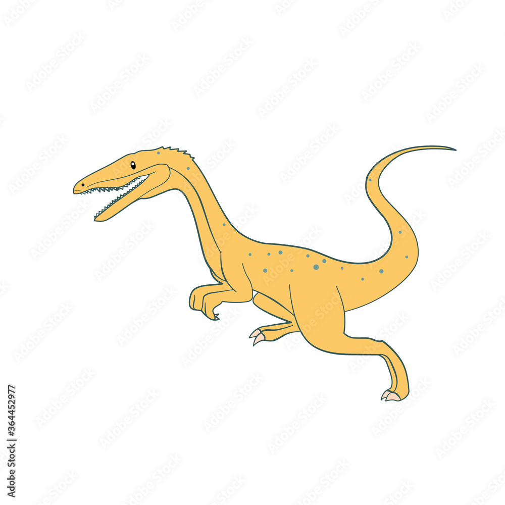 Cartoon dinosaur color hand drawn character. Dino handdrawn clipart.Isolated scandinavian cartoon illustration for kids game, book Cartoon dinosaur color hand drawn character. Dino handdrawn clipart.Isolated scandinavian cartoon illustration for kids game, book