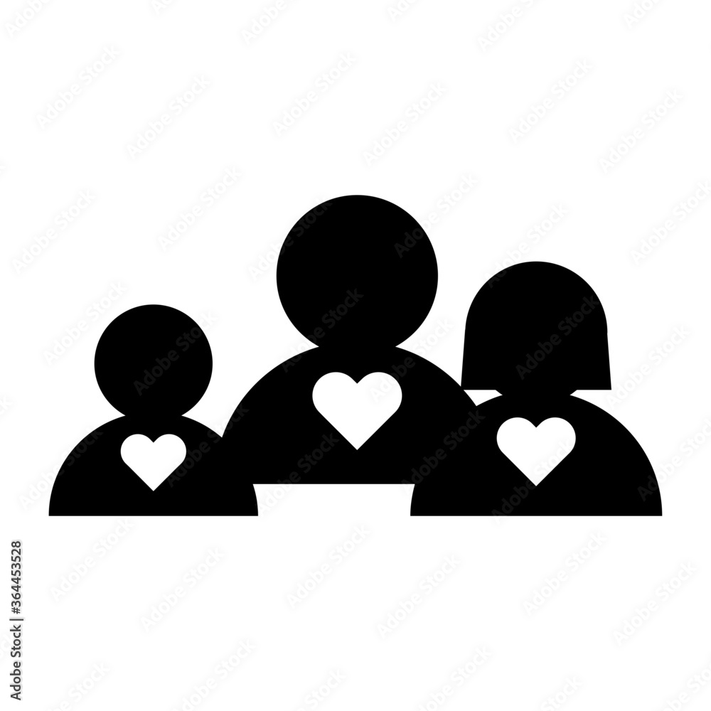 Family love icon Family love icon